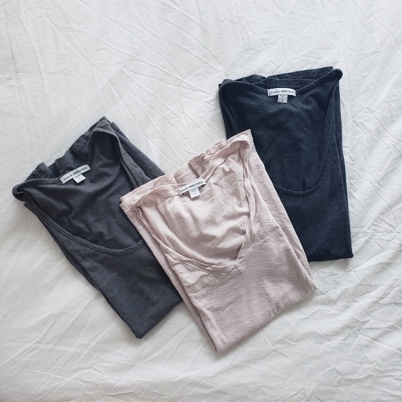 James Perse Tops - 3 Pack James Perse T-Shirts